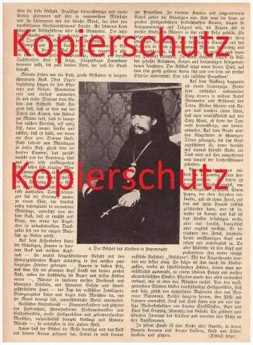 original Zeitungsbericht - 1929 - Die Mönche von Petschur / Petschory in Russland !!!