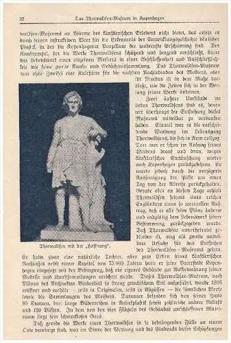 original Zeitungsbericht - 1926 - Kopenhagen /  Kobenhavn , Thorwaldsen - Museum !!!