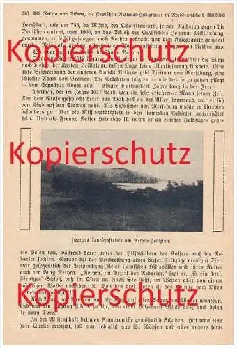 original Zeitungsbericht - 1926 - Rethra - Tollensesee Neubrandenburg und Arkona , Heiligtum der Slawen !!!