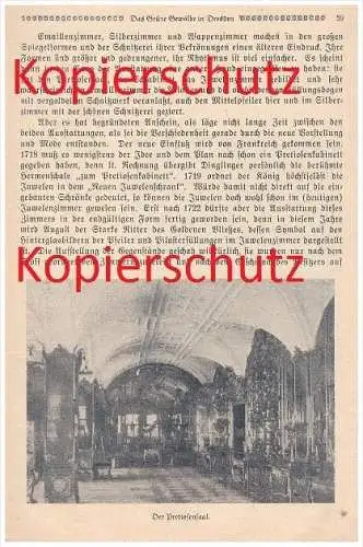 original Zeitungsbericht- 1926 - grünes Gewölbe in Dresden , Museum !!!