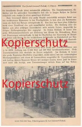 original Zeitungsbericht - 1926 - Seebach b. Zürich , Freiluft Unterwerk , E-Werk , Bundesbahn , Eisenbahn !!!