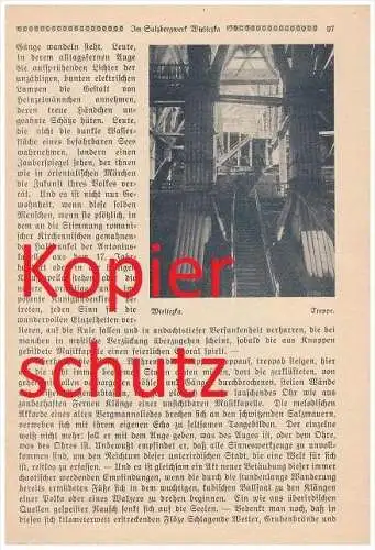 original Zeitungsbericht - 1926 - Salzbergwerk in Wieliczka , Schlesien , Groß Salze , Salz , Bergwerk !!!