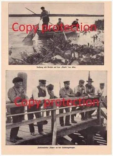 original Zeitungsbericht - 1911 -  Die Finkenwärder Fischer , Hamburg - Finkenwerder , Fischerei , Hochseefischen !!!