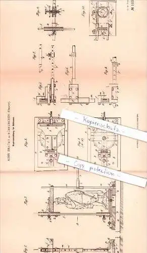 Original Patent - A. Jiratko in Fünfkirchen / Pécs , Ungarn , 1898 , Kopiereinrichtung für Bildhauer !!!