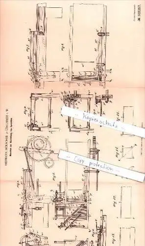 Original Patent - Hermann Hölscher in Lengerich i. W. , 1898 , Herstellung von Spitzdüten !!!