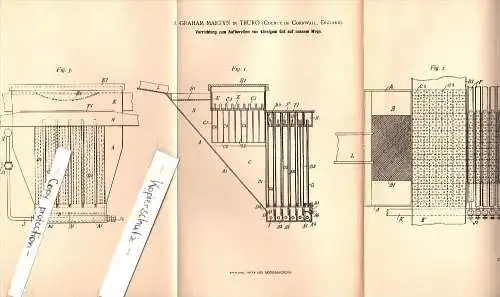 Original Patent - J. Graham Martyn in Truro , Cornwall , 1896 , Preparation of grain with water , ore !!!