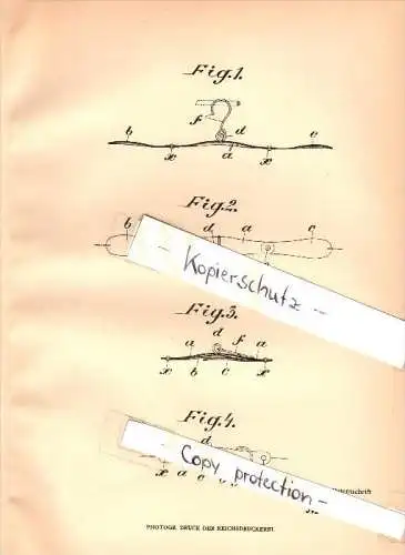 Original Patent - Paul Oschatz in Guthmannshausen i. Th., 1906 , zusammenlegbarer Kleiderbügel , Sömmerda !!!