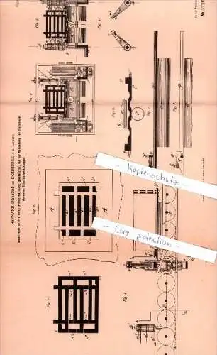 Original Patent  - H. Diesener in Dobrilugk i. d. Lausitz , 1885 , Herstellung von Dachziegeln , Dachdecker , Kirchhain