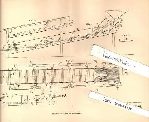 Original Patent - Carl Seelow in Güstrow i. Mecklenburg , 1905 , Waschvorrichtung  für Kies !!!