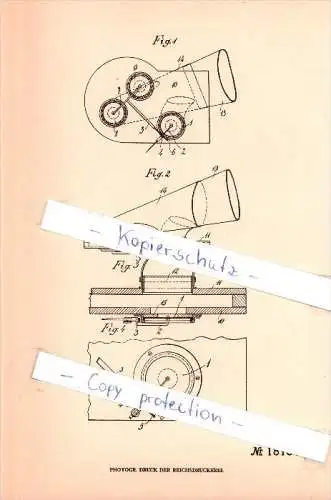 Original Patent - Dr. Heinrich Schmilauer in Wien , 1905 , Schalldose mit mehreren Membranen !!!