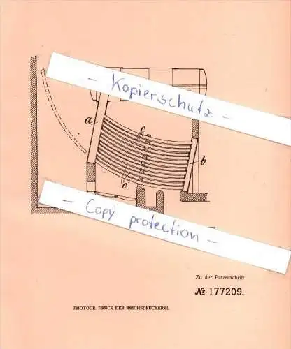 Original Patent - W. Möller in Hamburg , Steinhöft Elbhof , 1905 , Zweikammer - Wasserröhrenkessel !!!