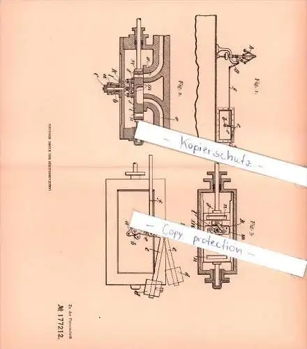 Original Patent - Robert Neuhaus in Derenburg b. Blankenburg , 1905 , Steuerung von Dampfmaschinen !!!