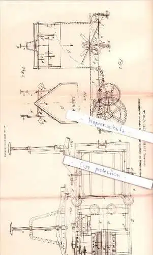 Original Patent - Wilhelm Glünder in Glatz / Klodzko , Schlesien , 1890 ,  Verladung und Verpackung !!!