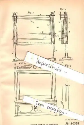 Original Patent - B. Kämpfer in Obernetphen / Netphen , 1905 , Schultafel für Karten , Schule , Kr. Siegen !!!