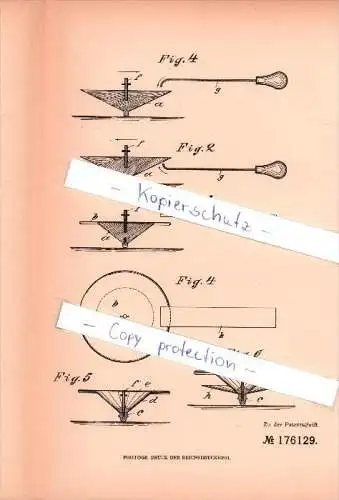 Original Patent - H. Chasles dans Paris , 1905 , Gyro jouet , Kreisel - Spielzeug !!!