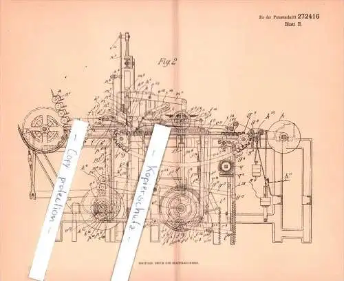 Original Patent - Paul Sabonadier dans Euabonne , 1912 , Production des tapis bariolés , Neuilly !!!