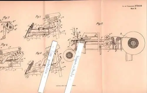 Original Patent - Paul Sabonadier dans Euabonne , 1912 , Production des tapis bariolés , Neuilly !!!