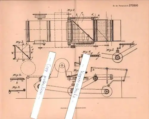 Original Patent - Emile Daneau in Rhisnes b. Namur , 1912 , Spitztütenmaschine , Maschinenbau !!!