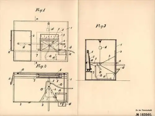 Original Patentschrift -A. Hannemann in Bodenbach / Kelberg ,1905 ,Sandblaskammer , Sandstrahlen , Metallbau Vulkaneifel