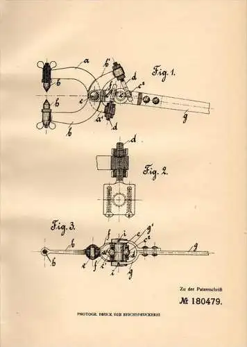 Original Patentschrift - J. Bäuerle in Villingen i. Baden , 1906 , Zange zum Beschneiden von Tonplatten !!!