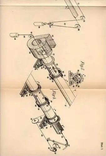 Original Patentschrift - Adolf Suess in Witkowitz , Mähren , 1906, Fördervorrichtung für Schüttgut , Kies , Koks , Kohle