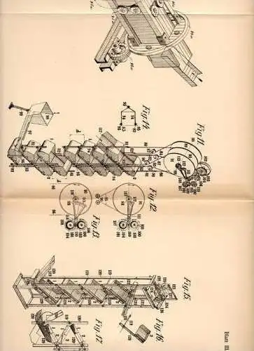 Original Patentschrift - Adolf Suess in Witkowitz , Mähren , 1906, Fördervorrichtung für Schüttgut , Kies , Koks , Kohle