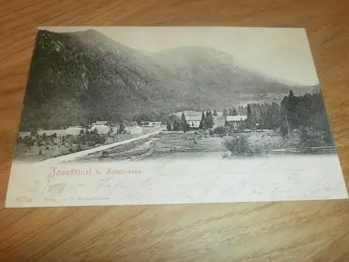 alte AK - Josefsthal b. Schliersee , 1905 , Neuhaus , Panorama , Ansichtskarte !