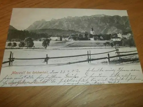 alte AK - Marzoll b. Bad Reichenhall , 1902 , Panorama , Ansichtskarte !