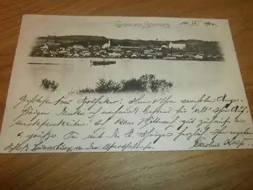 alte AK - Starnberg , 1900 , Panorama , Ansichtskarte !