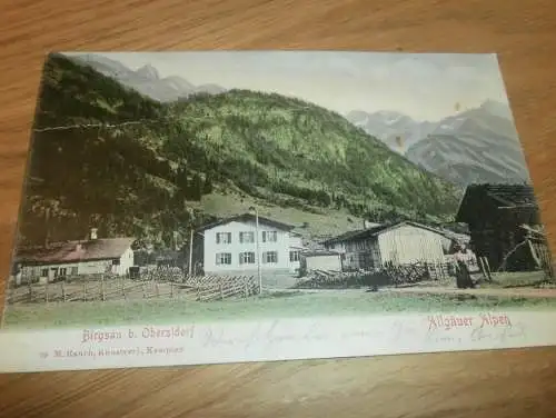 alte AK - Birgsau b. Oberstdorf , ca. 1900 , Panorama , Ansichtskarte !