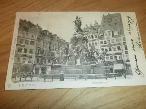 alte AK - Leipzig , 1903 , Siegesdenkmal , Ansichtskarte !!