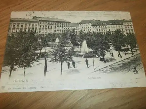 alte AK - Berlin , 1902 , Andreasplatz , Ansichtskarte !!!