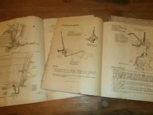 3x Handbuch / Betriebsanleitung , Mc Cormick Mäher , 1926-1939 , Harvester Company , Erstzteile Agrar , Landwirtschaft