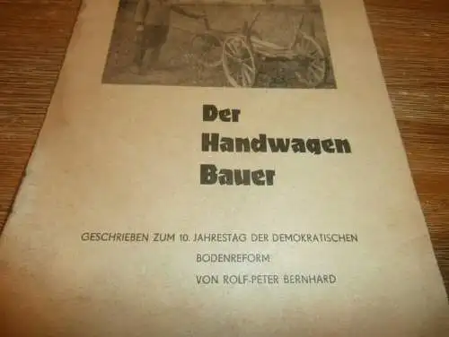 Broschüre über Bauer aus Gnevezow in Mecklenburg , 1955 , bei Metschow und Borrentin , Agrar , Landwirtschaft , DDR !!