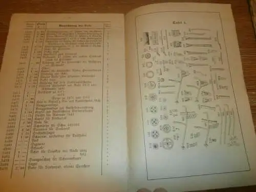 Ersatzteilliste Saxonia Drillmaschine , 1922 , Siedersleben & Co., Bernburg in Anhalt , Betriebsanleitung , Handbuch  !!