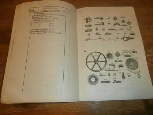 Ersatzteilliste Gebrüder Welger in Wolfenbüttel , ca. 1935 , Lythall Neubrandenburg , Betriebsanleitung , Handbuch  !!