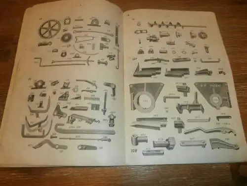 Ersatzteilliste Gebrüder Welger in Wolfenbüttel , ca. 1935 , Lythall Neubrandenburg , Betriebsanleitung , Handbuch  !!