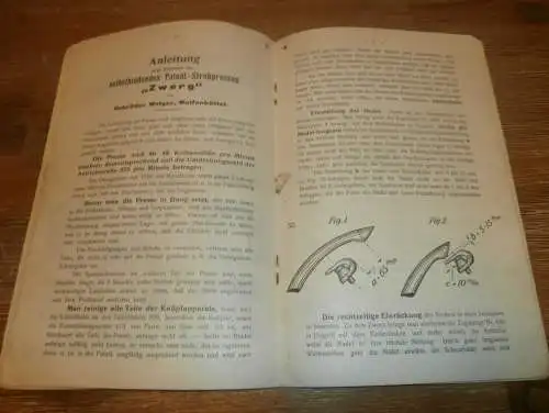 Ersatzteilliste Gebrüder Welger in Wolfenbüttel , ca. 1935 , Lythall Neubrandenburg , Betriebsanleitung , Handbuch  !!