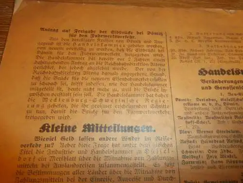 Handelskammer zu Rostock 1927 , mit Reklame / Werbung , Broschüre / Zeitschrift , Mylau , Agrar , Landwirtschaft !!!