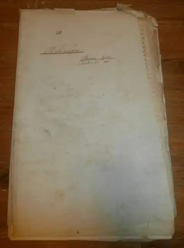 Kapitän C. von Tronchin , 1861 , Antwerpen , Rostock , London , Buenos Aires ,Mappe mit uralten Rechnungen , Mecklenburg