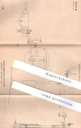 original Patent - Otto Schmidt , London , England | 1899 | Torpedo mit reguliertem Seitensteuer | Gyroskop , Schiff