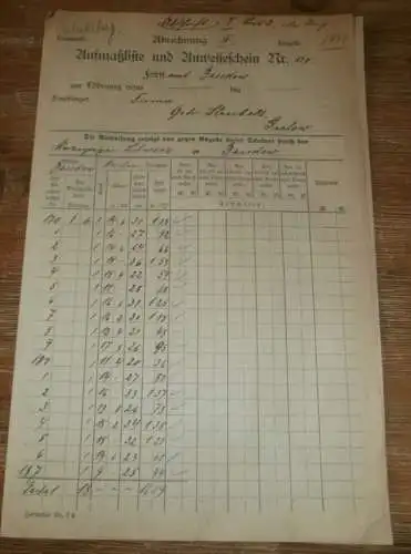 Gräfliche Forstverwaltung Basedow i. Mecklenburg , 1924 , Abrechnungen , alte Dokumente !!