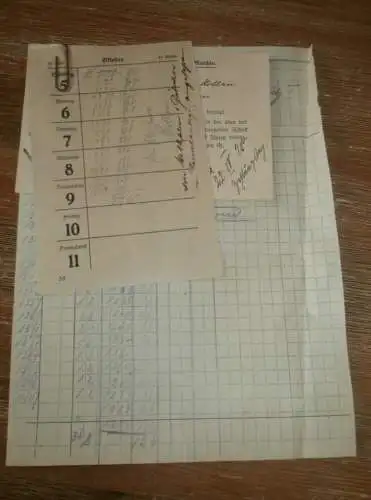 Gräfliche Forstverwaltung Basedow i. Mecklenburg , 1925 , alte Dokumente !!