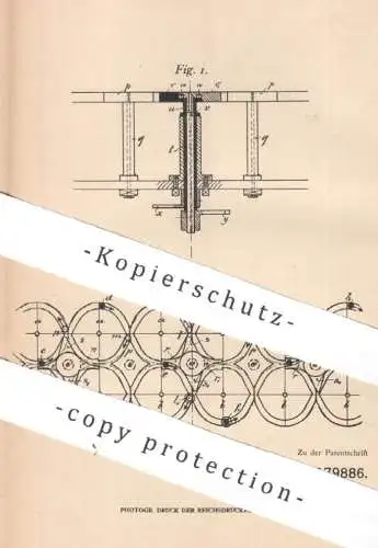 original Patent - Alfred Orthmann , Elberfeld | 1903 | Flechtmaschine | Geflecht , Flechten , Stricken , Muster