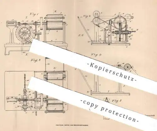 original Patent - August Schnakenberg , Barmen | 1904 | Messen von Band oder Kordel | Walze , Messen , Meßwalze