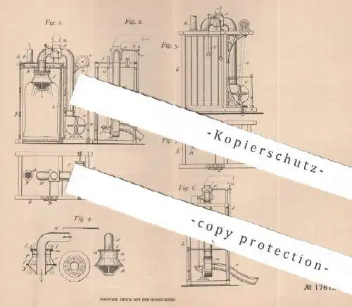 original Patent - Erste Württembergische Bettfedernmaschinen- & Bettfedernverarbeitungsfabrik L. H. Lorch , Esslingen !!