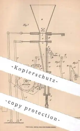 original Patent - Wilhelm Rivoir , Offenbach / Main | 1905 | Paketfüllmaschine mit Stampfwerk | Paket - Füllmaschine