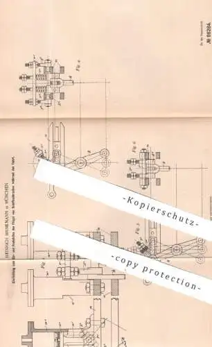 original Patent - Heinrich Brinkmann , München , 1895 , Ein- u. Feststellen der Flügel von Schiffsschrauben | Schiffe