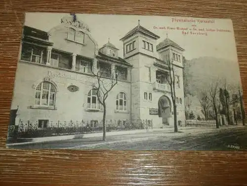 alte AK - Bad Harzburg i. Harz , 1916 , Physikalische Kuranstalt , Ansichtskarte !