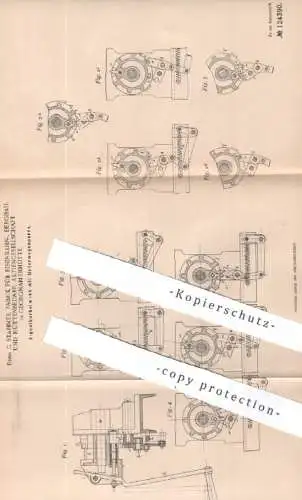 original Patent - C. Stahmer , Fabrik für Eisenbahn-, Bergbau- & Hüttenbedarf AG Georgmarienhütte | 1900 | Signalwerk